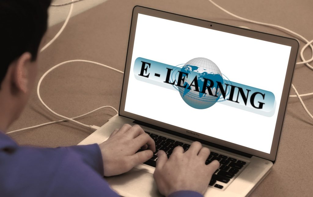 learn, online, laptop